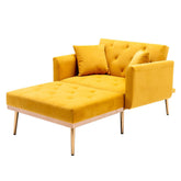 Fauteuil convertible scandinave en tissu gris clair, design moderne et épuré, idéal pour salon contemporain.