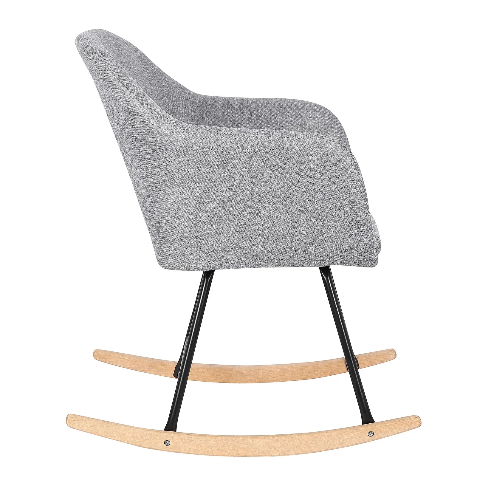 Chaise à bascule scandinave grise