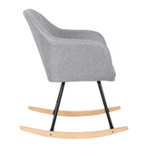 Chaise à bascule scandinave grise