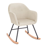 Chaise scandinave à bascule