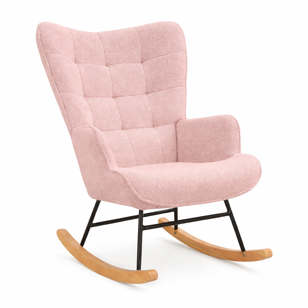 Fauteuil à bascule Rocking Chair rose