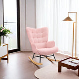 Fauteuil à bascule Rocking Chair rose