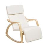 Fauteuil bascule beige