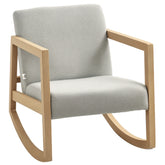 fauteuil à bascule gris