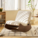Fauteuil à bascule contemporain blanc