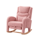 Fauteuil à bascule design moderne avec structure élégante, idéal pour un confort et un style contemporain.
