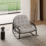 Fauteuil à bascule gris design