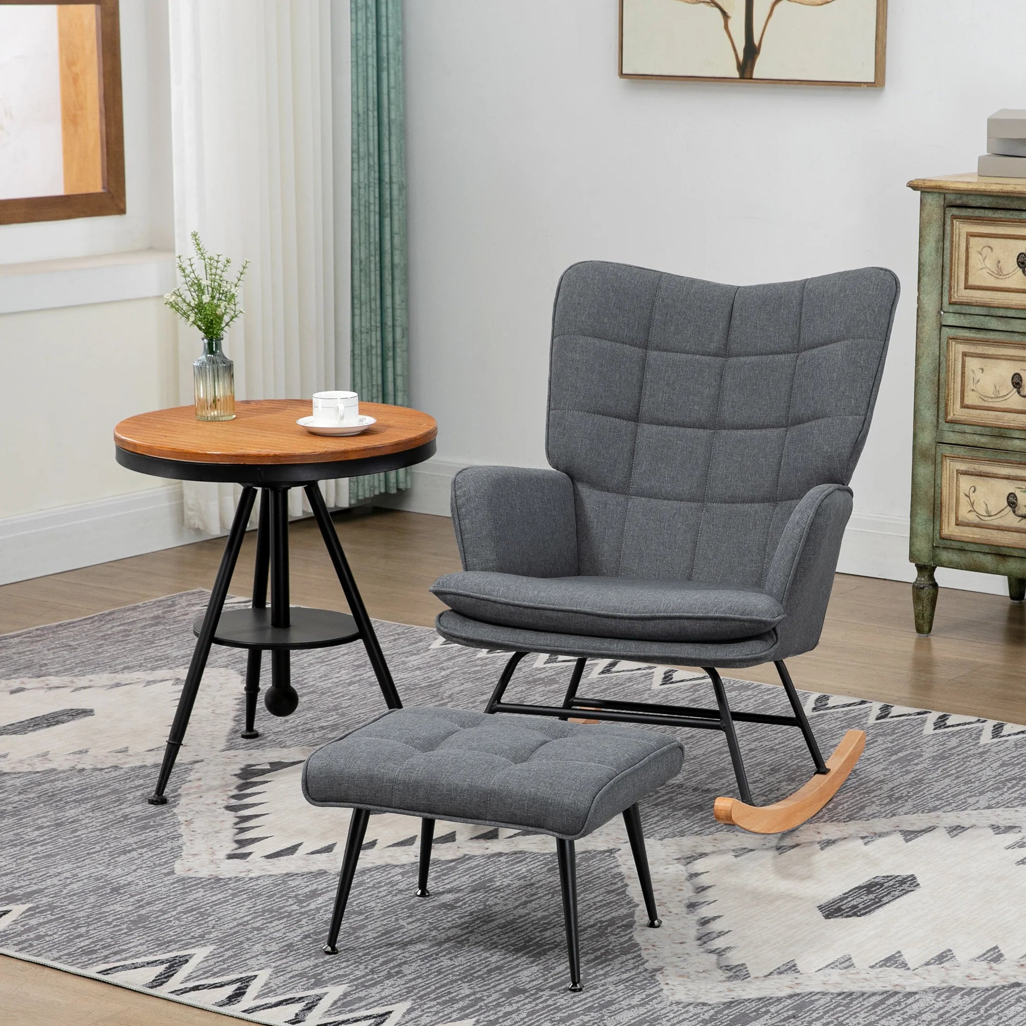 Fauteuil à bascule scandinave