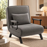 Fauteuil convertible 1 place avec oreiller
