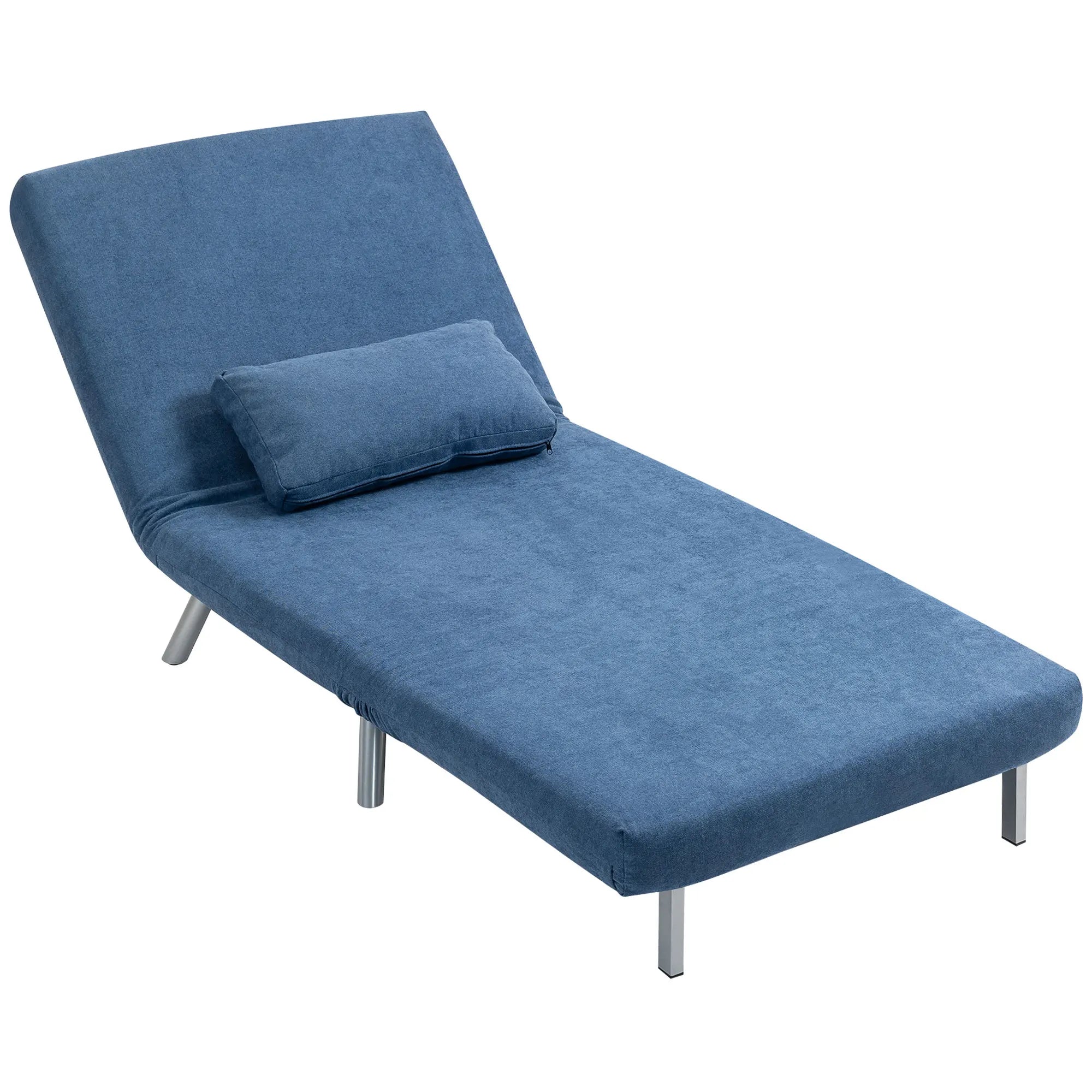 Fauteuil convertible clic-clac 3-en-1 bleu