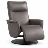 Fauteuil de relaxation rotatif en cuir