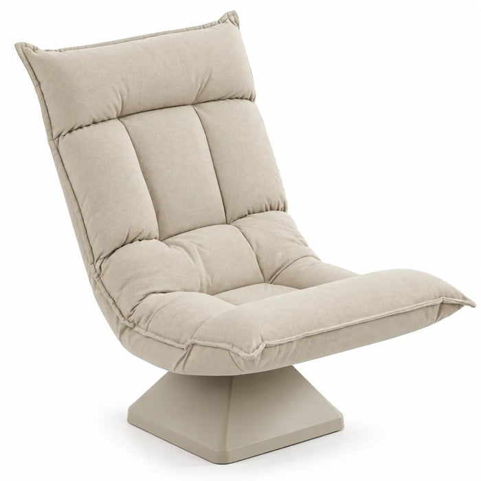 Fauteuil de sol design en velours