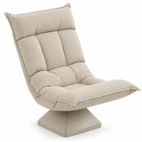 Fauteuil de sol design en velours