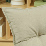 Fauteuil de sol en velours beige