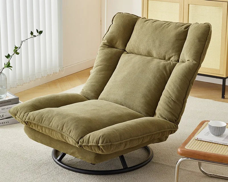 Fauteuil pivotant avec dossier Inclinable vert