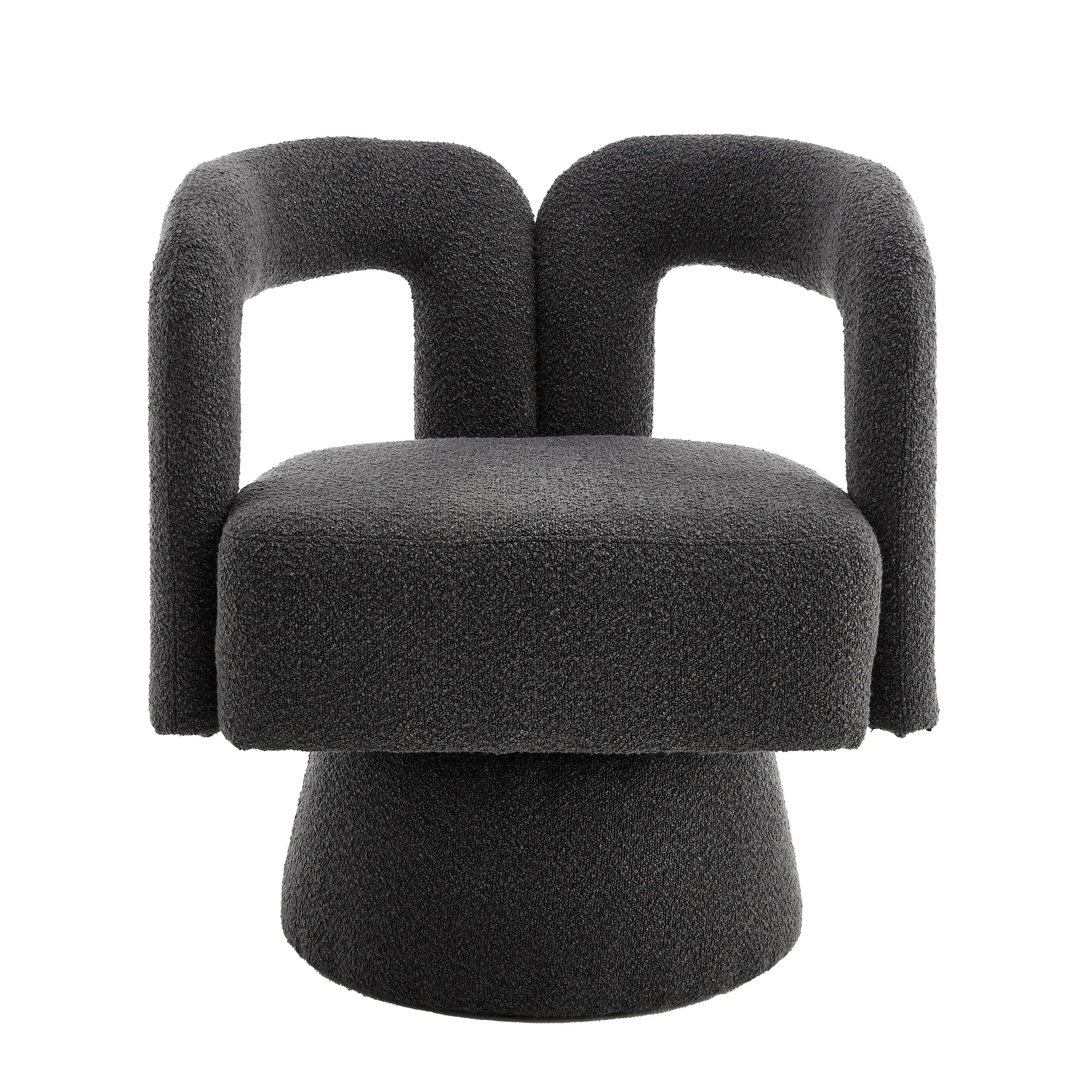Fauteuil pivotant design italien gris