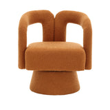 Fauteuil pivotant design italien orange
