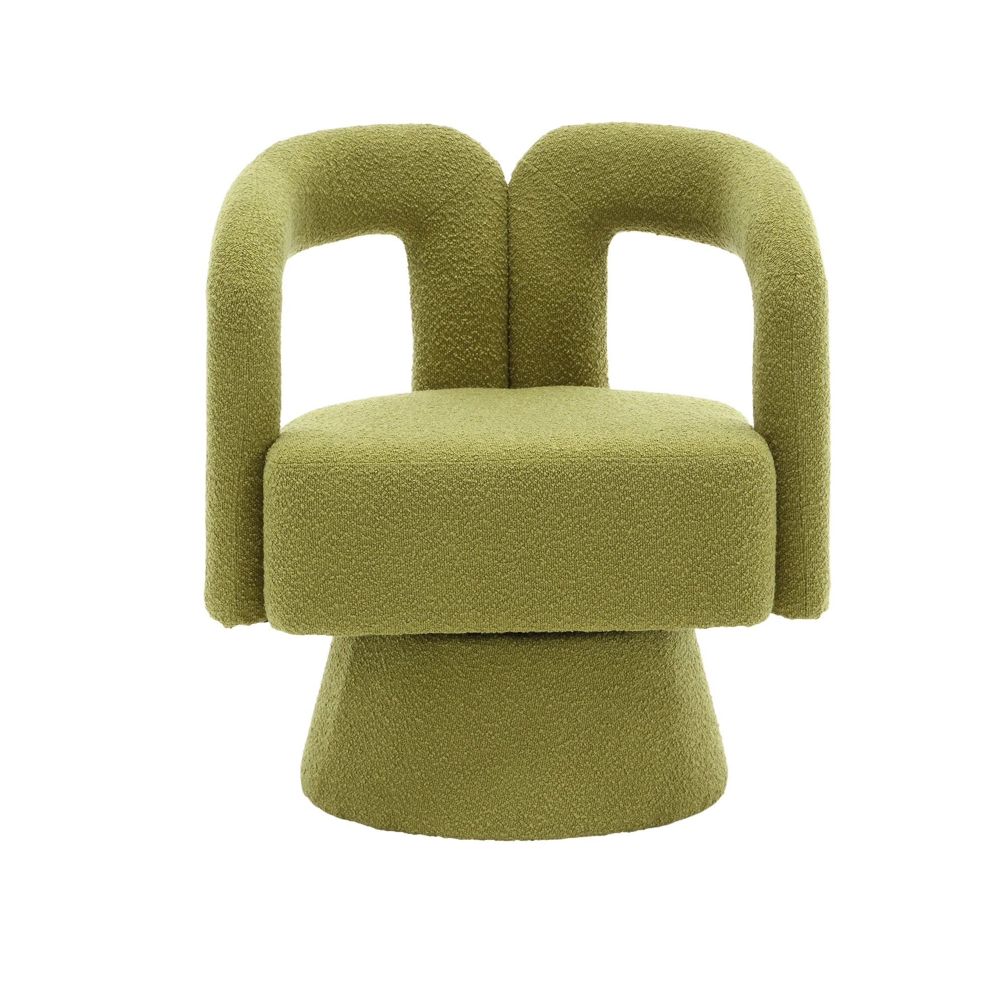 Fauteuil pivotant design italien vert