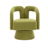 Fauteuil pivotant design italien vert