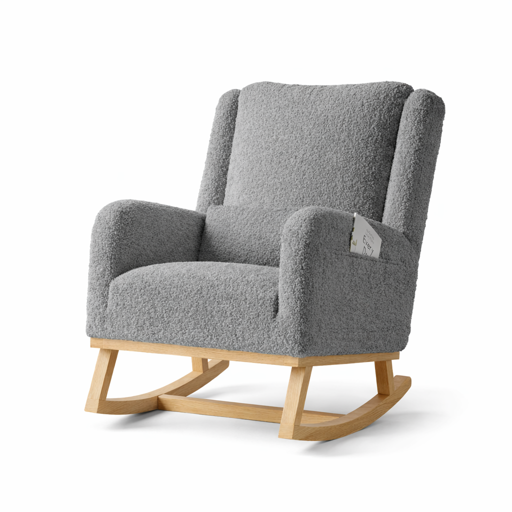 Fauteuil relax à bascule gris