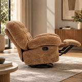 Fauteuil relax pivotant et inclinable marron