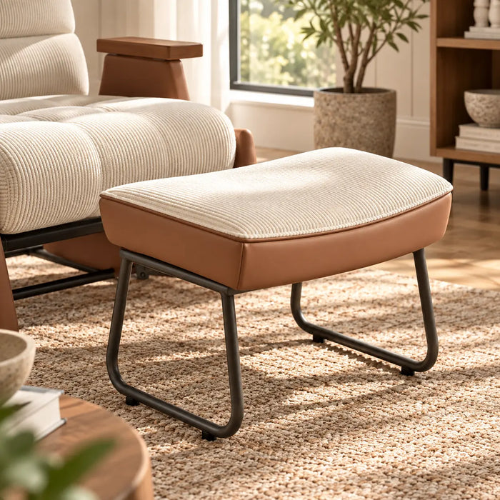Fauteuil rocking chair inclinable velours