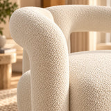 Fauteuil pivotant design blanc