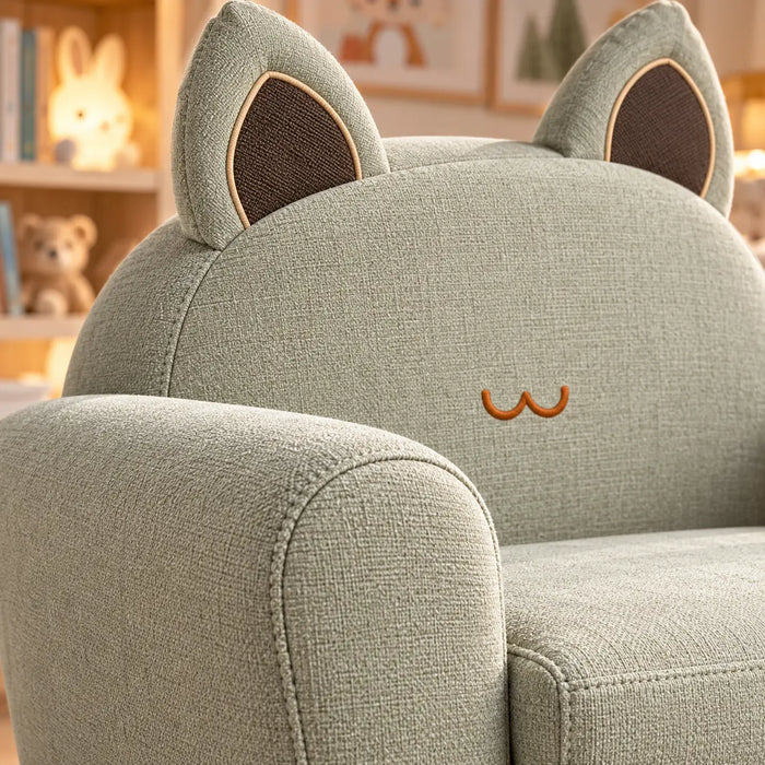 Fauteuil enfant animal gris