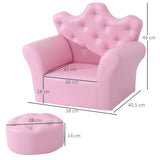 Fauteuil enfant reine rose