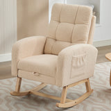 Rocking chair avec repose pied