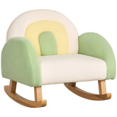 Fauteuil à bascule pour enfant en tissu coloré, fauteuil enfant Cazamoon.com, confortable et adapté aux petits espaces.