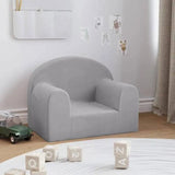 Fauteuil pour enfant doux en tissu, coloris pastel, design confortable et moelleux, idéal pour la chambre ou le salon.