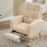 fauteuil à bascule avec repose pied