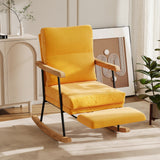 Chaise bascule allaitement jaune