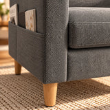 Fauteuil moderne design gris