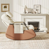 Fauteuil à Bascule Inclinable beige