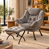 Fauteuil design avec repose-pied