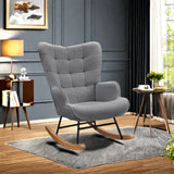 Fauteuil à bascule Rocking Chair gris