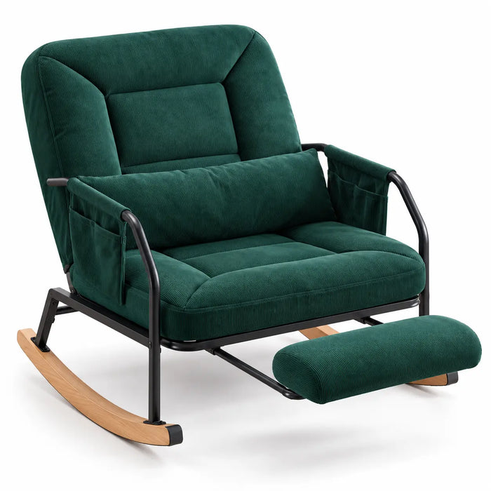 Fauteuil à bascule XXL vert