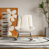 Fauteuil à bascule allaitement blanc