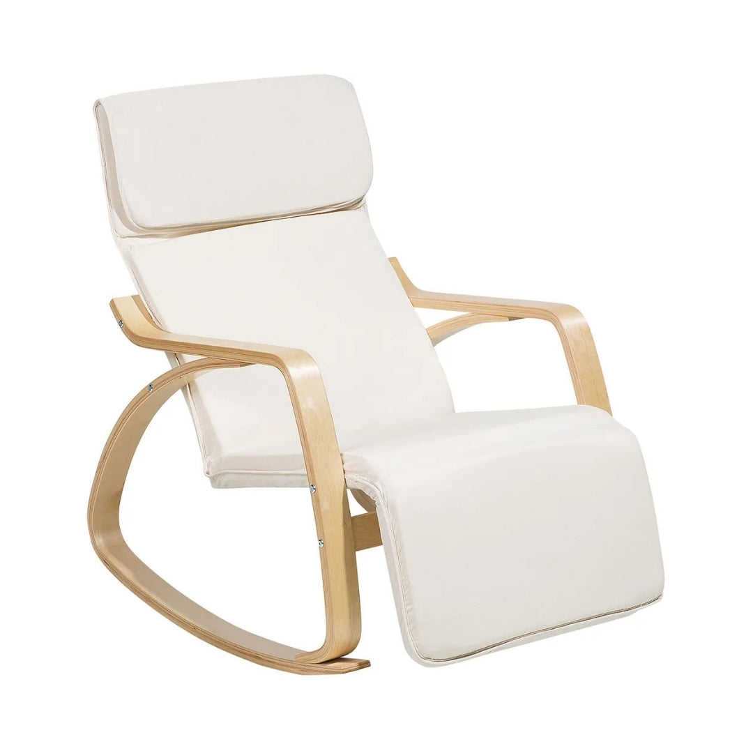 Fauteuil bascule beige