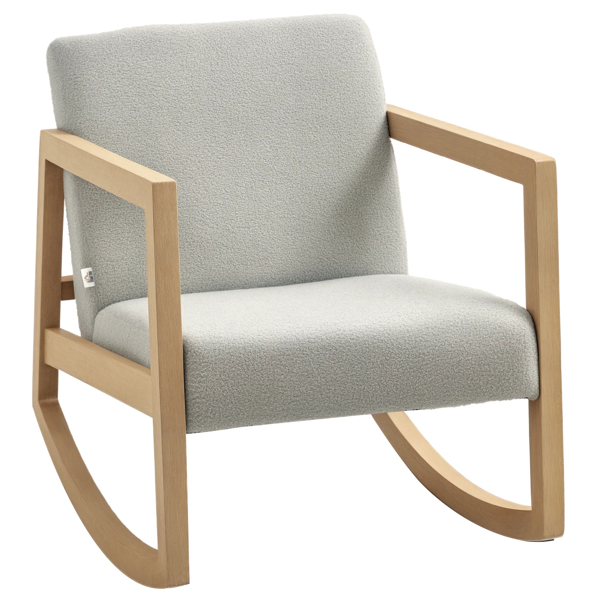 fauteuil à bascule gris