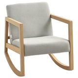 fauteuil à bascule gris