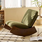 Fauteuil à bascule design contemporain vert