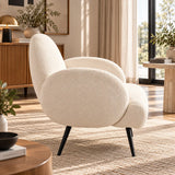 Fauteuil beige Contemporain 