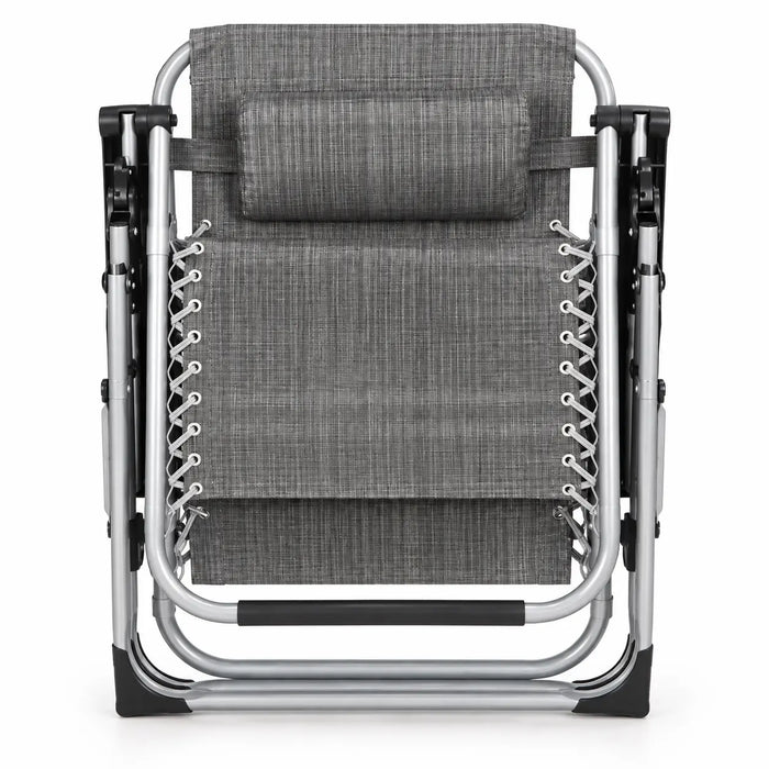Fauteuil de jardin pliable gris