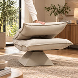 Fauteuil de sol en velours inclinable