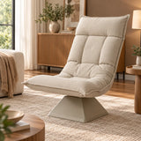 Fauteuil de sol pivotant en velours