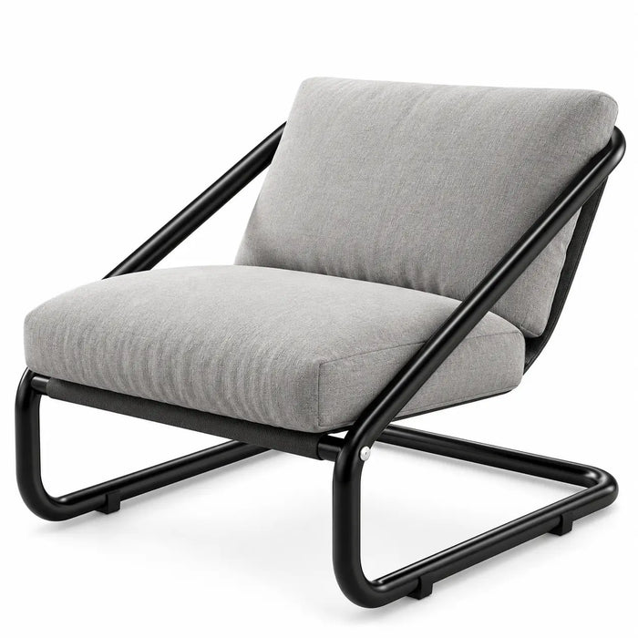 Fauteuil design pour salon gris