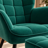Fauteuil design chic vert